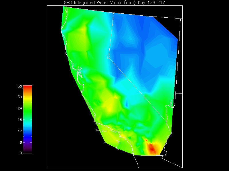 June 27, 2006 Precipitable Water